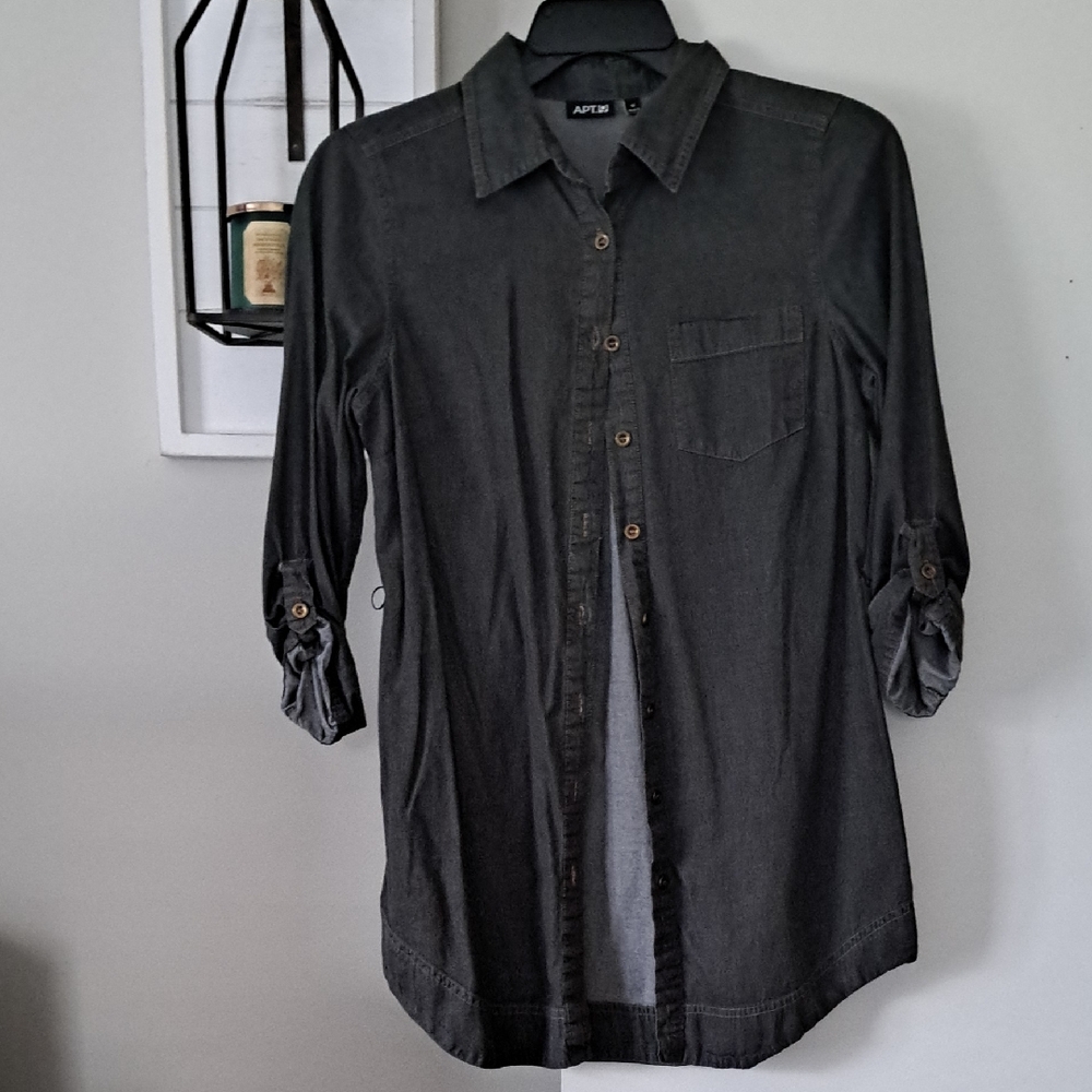 Apt. 9 Charcoal Button Down Shirt